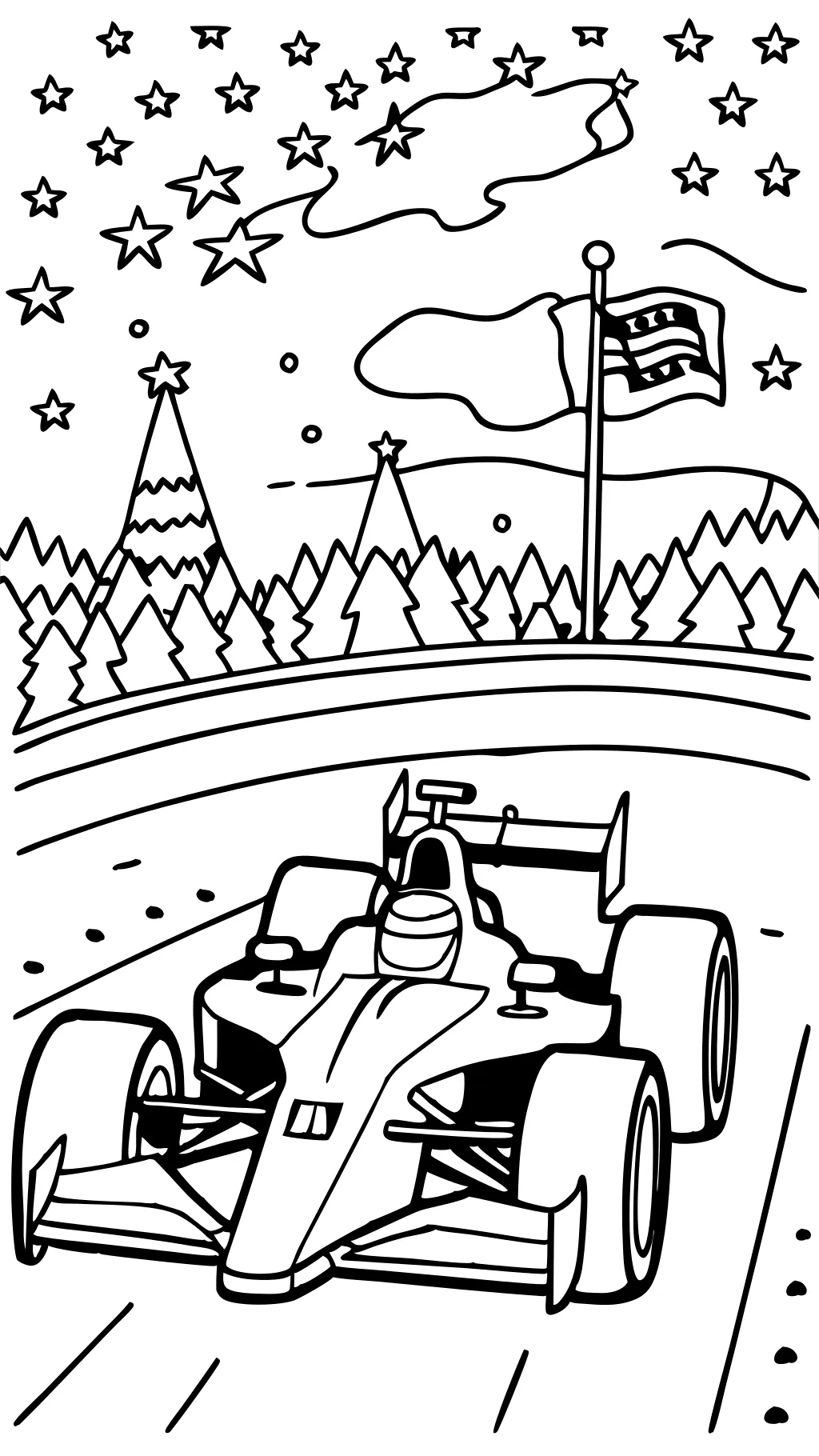 formula one coloring pages